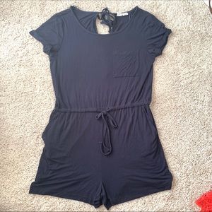 Artisan NY Navy Romper/Beach Cover up